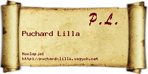 Puchard Lilla névjegykártya